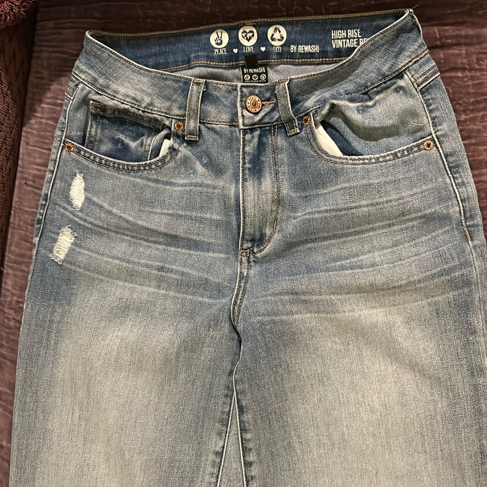 Peace Love Eco By Rewash Highrise Mom Vintage Reunion Distressed 26